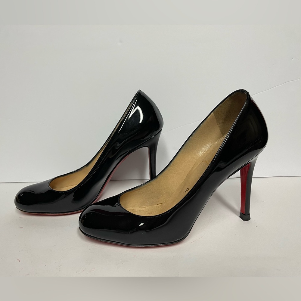 Christian Louboutin Black Patent Leather Heels